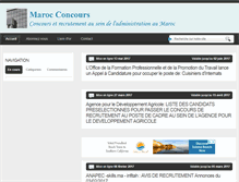 Tablet Screenshot of maroc-concours.blooogger.com